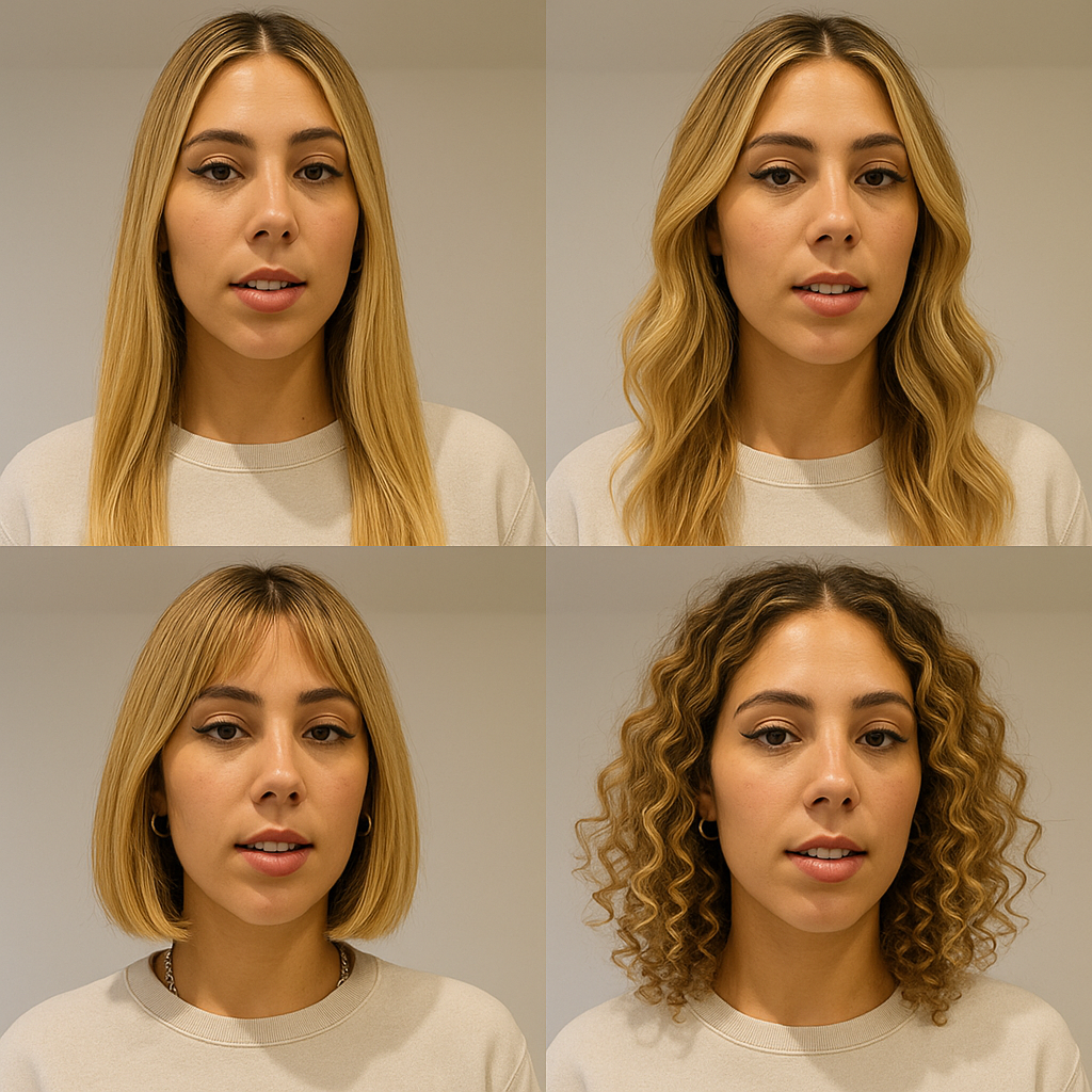 Hairstyle transformation